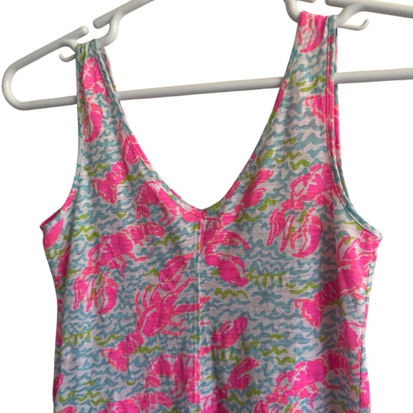 Lilly Pulitzer Gigi V-neck Tank Top In Lobstah Roll, Size XS - Picture 6 of 7